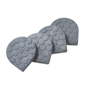 Feltrini t.b.t. grigi con rilievi, ideali per piastrelle e pavimenti lisci.