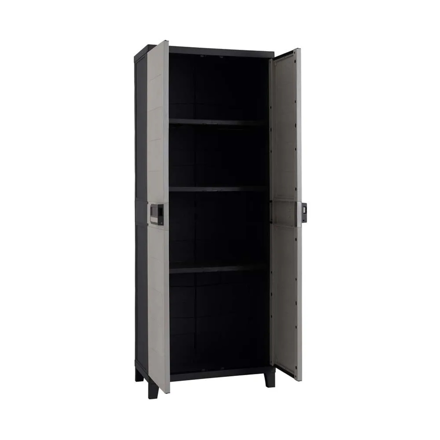 Armadio da esterno alto 3 ripiani in plastica 66x40xH172 cm_2