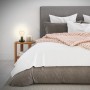 Lampada da tavolo Brilo Teepu, lampada di design nera con attacco E27 su comodino.