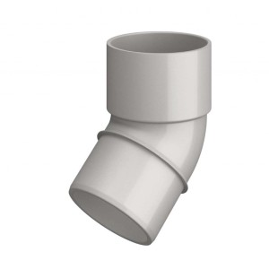 Curva in PVC First Plast CL45080N Ø 80 mm 45° grigio