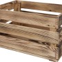 Cassa in legno di pino fiammato L, 23,9 x 39 x 29,2 cm, ideale per lo stoccaggio.