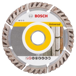 Disco diamantato Bosch Standard Universal, diametro 125 mm per smerigliatrici angolari.