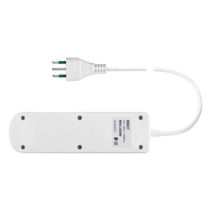 Multipresa bianca t.b.t. con spina e cavo.