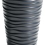 Colonna portapiante Prosperplast antracite con motivo a onde, alta 75 cm.