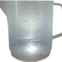 Misurino in plastica trasparente con scala per progetti creativi.