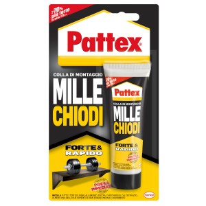 Pattex Mille Chiodi colla di montaggio per incollaggi forti e rapidi.