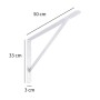Reggimensola in acciaio 500x330x30x4 mm bianco opaco_5