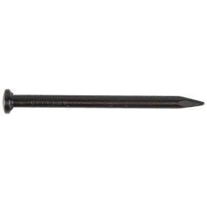 Chiodo in acciaio brunito e zincato con testa a lente, 2x20mm. Ideale per applicazioni versatili.