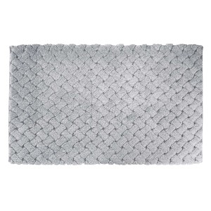 Tappeto bagno Intreccio 60x100 cm color ghiaccio