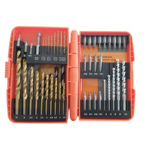 t.b.t. Set foratura con punte da trapano e inserti per avvitatura in scatola arancione.