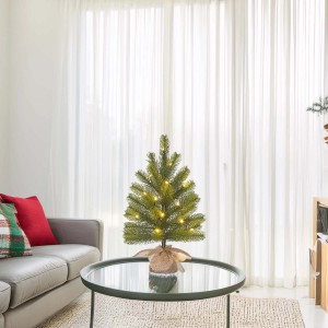 Albero di Natale artificiale Nagano in PE verde H 45 cm x Ø 10 cm