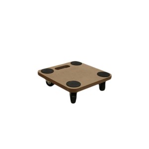 Carrello multiuso quadrato mdf antiscivolo 29x29 cm portata 200 kg