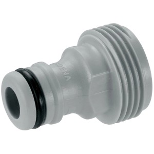 Raccordo per tubo Gardena grigio per sistemi di irrigazione.
