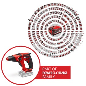 Einhell Tassellatore a batteria TE-HD 18/12 Li-Solo, parte della famiglia Power X-Change.