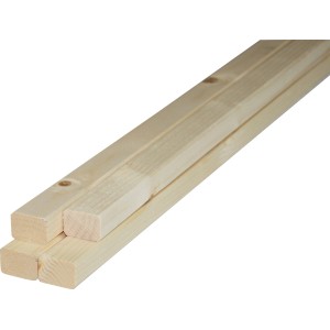 Listelli piallati in legno per progetti di costruzione.