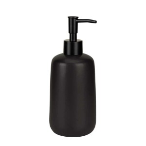 Dispenser sapone nero per bagno e cucina.