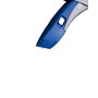 LUX Universal Knife Comfort, blu/argento, con lama trapezoidale per tagliare moquette.
