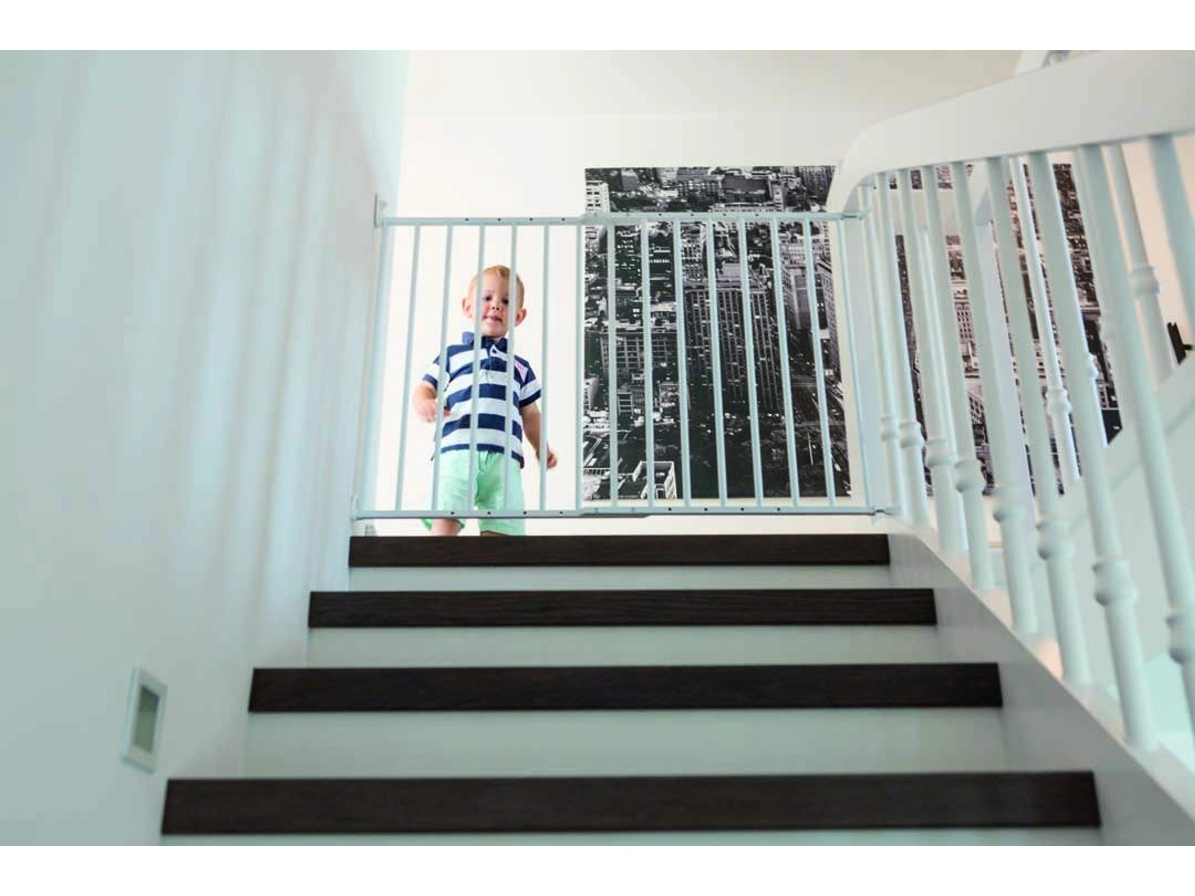 Estensione 10 Cm Per Cancelletto Di Sicurezza Toboli – Colore Bianco, Prolunga A Incastro Per Porte E Scale, Altezza 76 Cm - 3