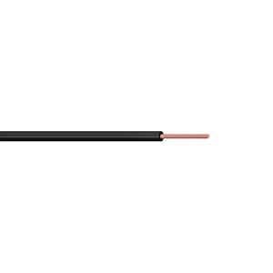 Cavo unipolare nero t.b.t. per installazione elettrica.