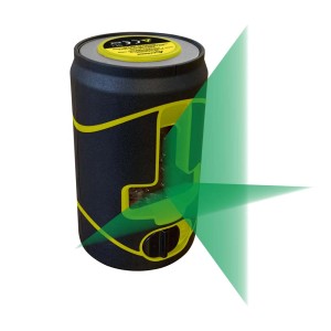 t.b.t. Strumento di misura laser con linee laser verdi per misurazioni precise.