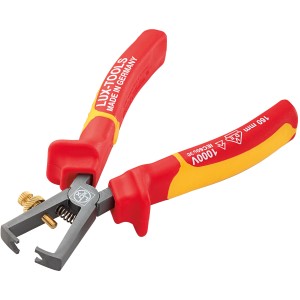 LUX Pinza spelafili VDE 160 mm Comfort, pinza con manici rosso-gialli per lavori fino a 1000V.
