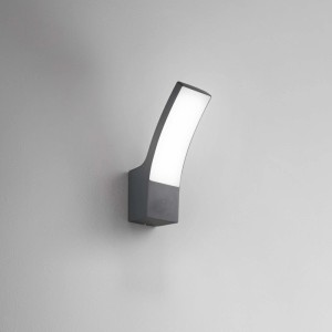 Applique LED Intec Sail 1440 lm da esterno antracite 16 x 8 cm