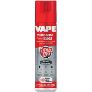 Spray multi insetto Vape per il controllo dei parassiti. Efficace contro insetti striscianti e volanti.
