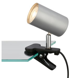 Faretto a clip t.b.t. argentato della categoria Faretti.