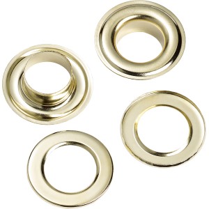LUX occhielli di ricambio per pinza a morsetto Classic, 10 paia, lamiera d'acciaio color bronzo.