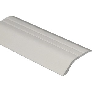 Profilo di transizione Piedal, alluminio anodizzato, argento opaco, 10mm x 0,9m, autoadesivo.