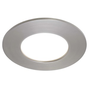 Faretto LED da incasso t.b.t., color argento, per interni.