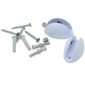 Set di supporti per mensole t.b.t. con viti e tasselli.