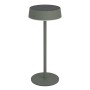 Lampada da tavolo solare a LED EGLO SIMERI verde con dimmer touch e protezione IP54.