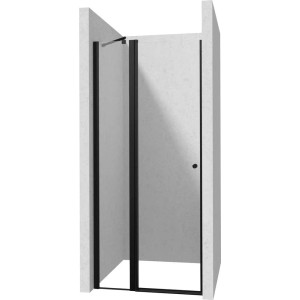 Porta doccia girevole Idrostile 80x200 cm Nero