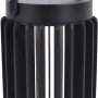 Lampada da tavolo solare a LED Lutec Kozy nera con manico, ideale per il tavolo da giardino.