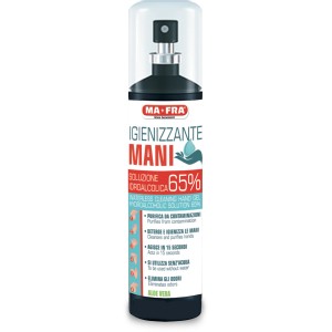 Ma-Fra igienizzante mani, 65% alcool, per pulizia e disinfezione delle mani.
