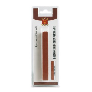 Cera per legno color noce, in stick per riparare superfici in legno.