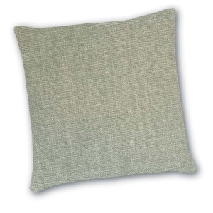 Cuscino decorativo t.b.t. quadrato verde chiaro con texture fine.