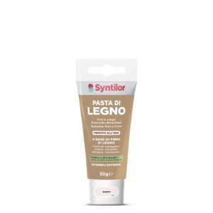 Pasta di legno 50 gr bianco