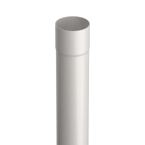 Tubo pluviale First Plast TDN82 Ø 80 mm x 2 m grigio