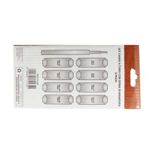 Set chiavi a tubo con spina di manovra Oreca 9 pz