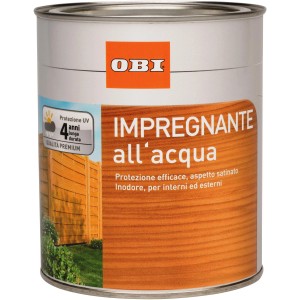 OBI Impregnante per legno trasparente 2,5 l. Smalto per legno interni.