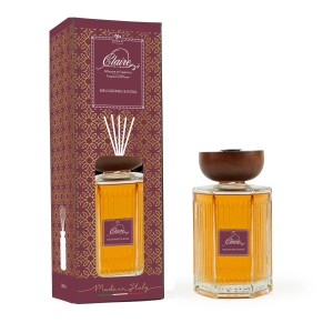 Diffusore di fragranza bottiglia Melograno&Rosa tappo legno Clara 1000 ml