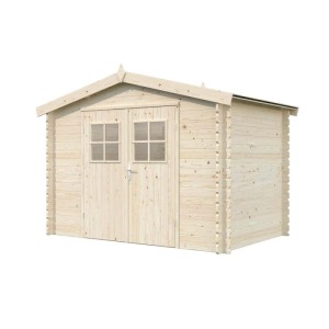 Casetta da giardino in legno Elena sp. 28 mm H218xL310xP198 cm