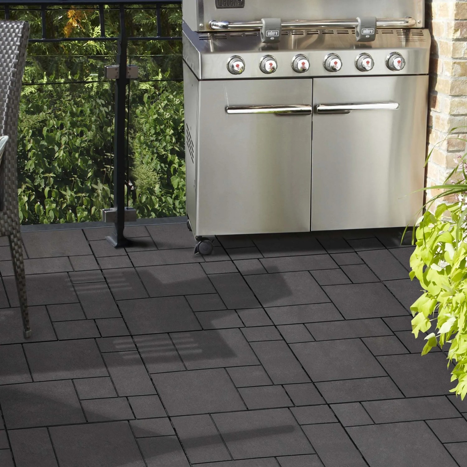 Piastrelle da esterno S-TYLE mosaic grigio 30x30x1,7 cm_2