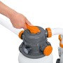 Dettaglio della pompa filtro a sabbia Bestway con timer in funzione.
