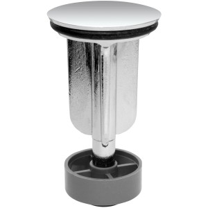Tappo di scarico cromato t.b.t. per lavabo.