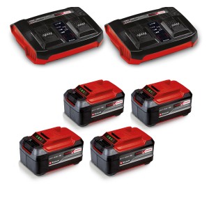 Tagliaerba a batteria Einhell GP-CM 36/52 S Li-BL: set con 4 batterie e 2 caricabatterie.