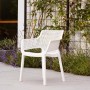 Sedia da giardino senza cuscino con braccioli Elisa bianco_4