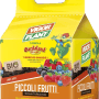 Sacco di Vigor Plant Terriccio per piccoli frutti, 10L, con fragole, lamponi e mirtilli.